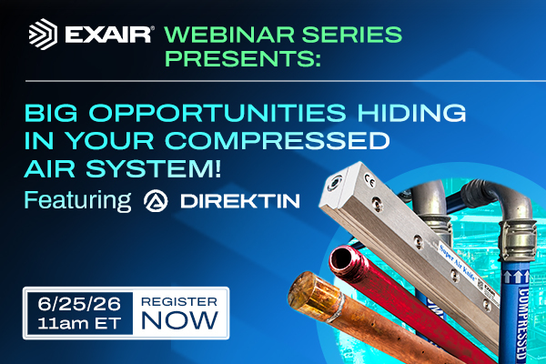 NEW PRODUCT: 3 Big Opportunities Hiding in Your Compressed Air System Webinar