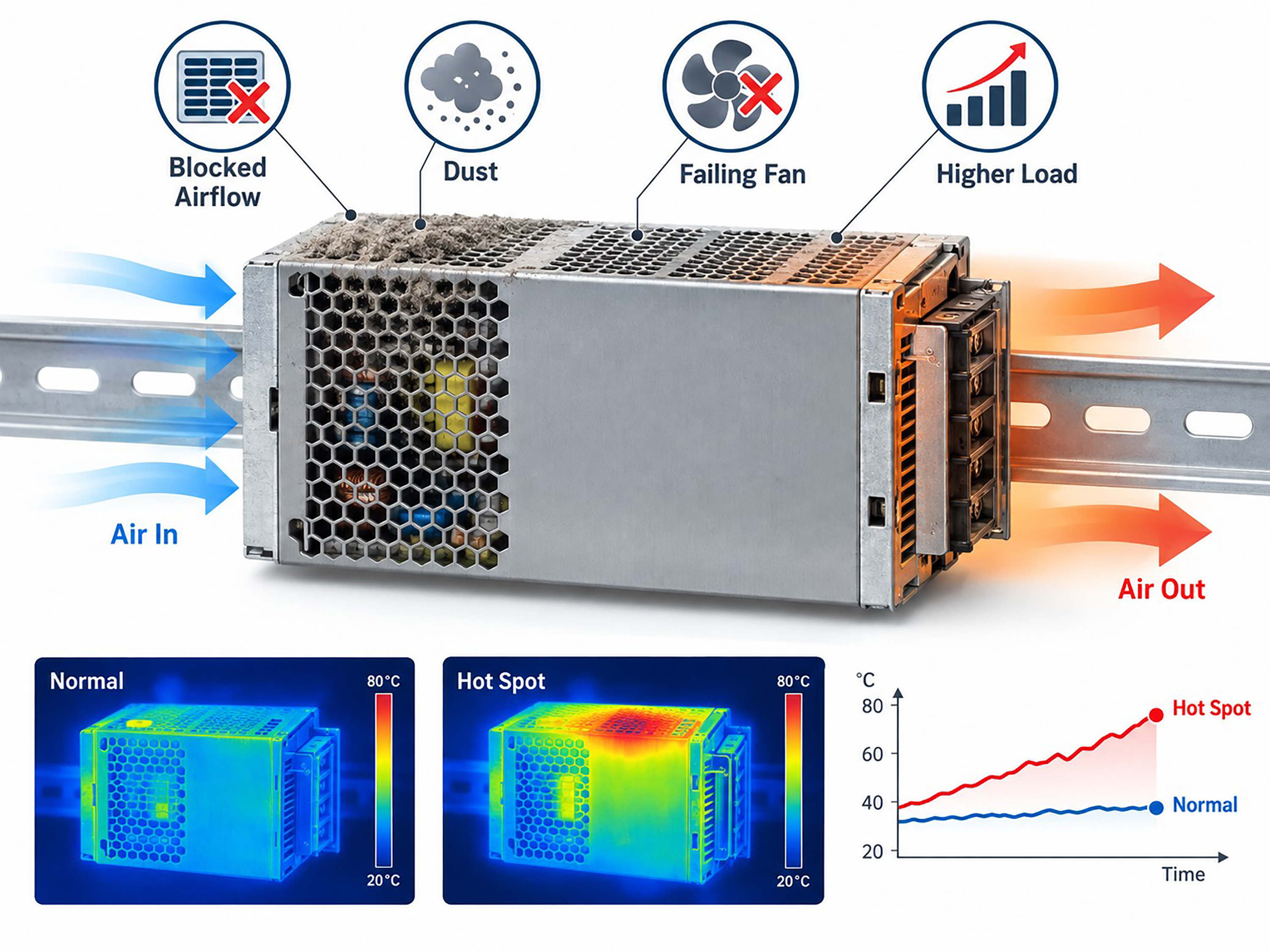 Detecting Power-Supply Problems Before They Cause Industrial Control-System Downtime