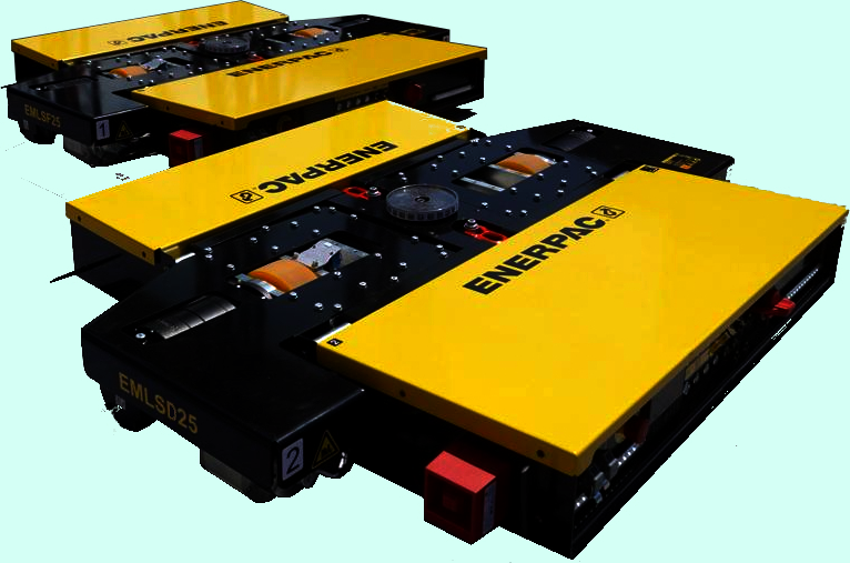 Enerpac announces new Tandem E-Mover Skates for Synchronised Positioning of Bulky Heavy Loads