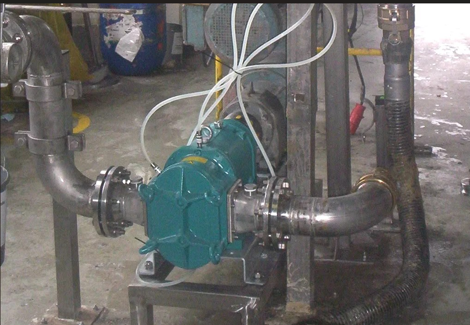 Adhesives smoothly transferred by double-acting Borger pump