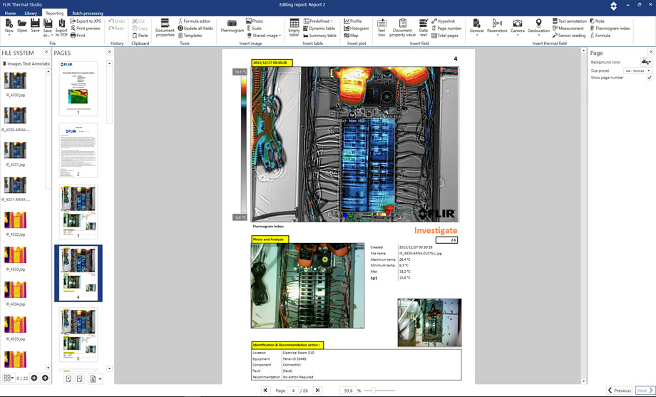 ThermalStudio Circuit Panel Report