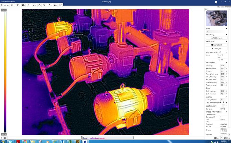 EMS Engineering Maintenance Solutions FLIR Thermal Studio Software