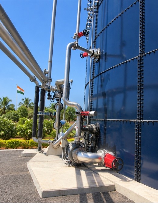 Distillery in India for Landia GasMix Biogas Digester Mixing System